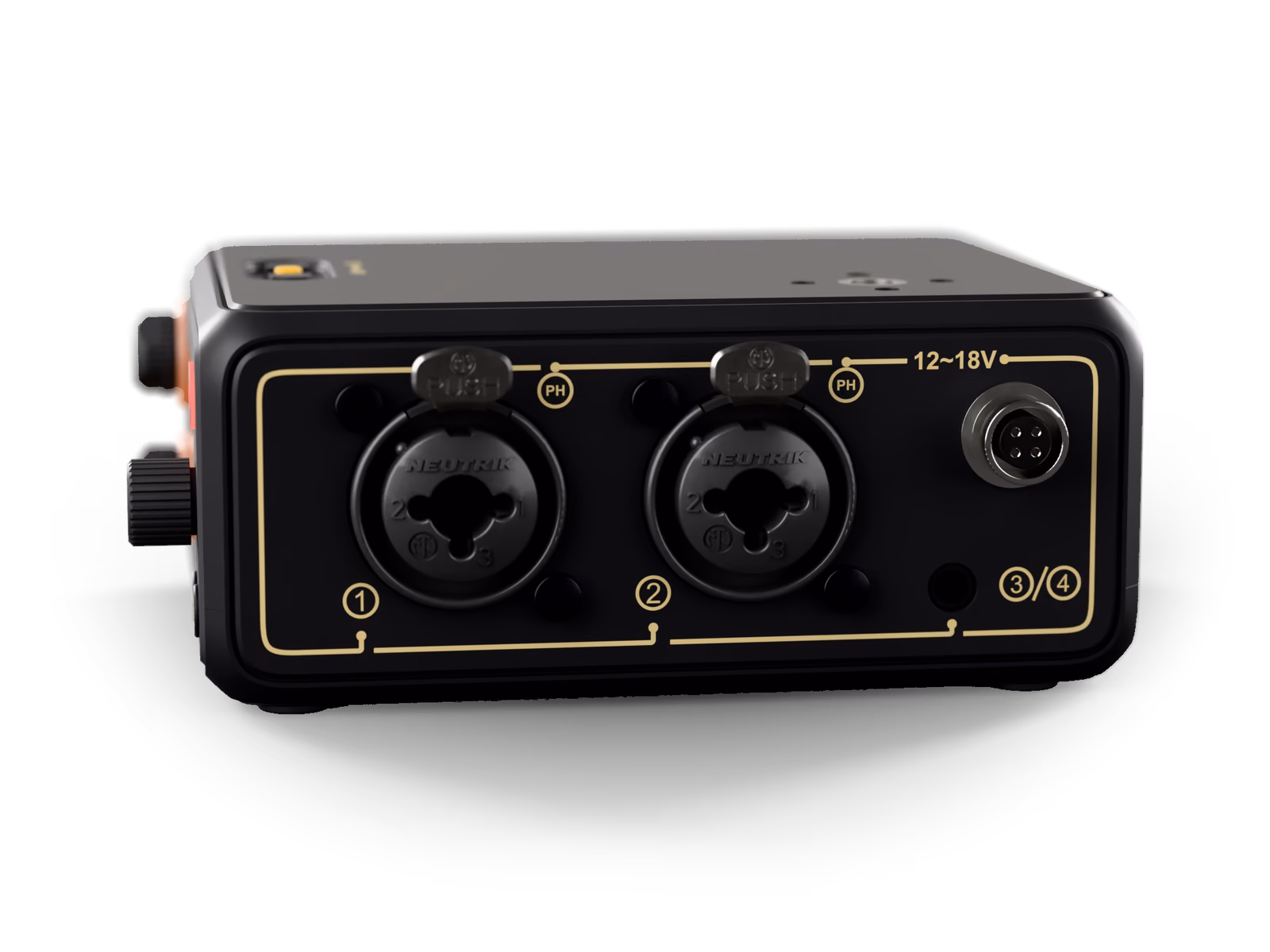 PR-4 side with the 4-pin push-pull power port