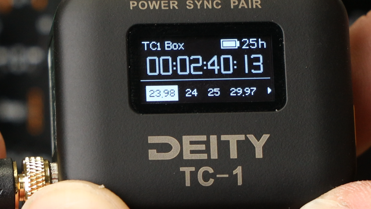 Deity TC-1 time code generator frame rate setting