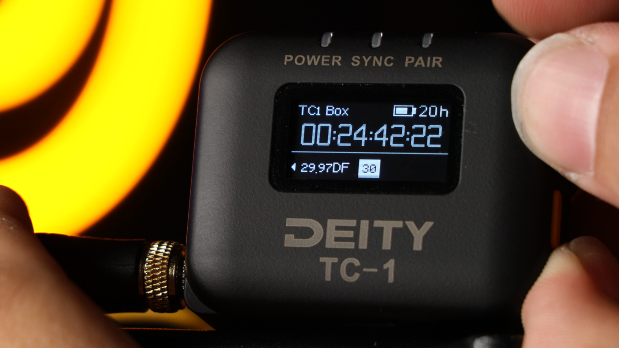 Deity TC-1 time code generator frame rate setting