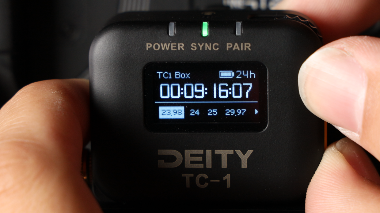 Deity TC-1 time code generator frame rate setting