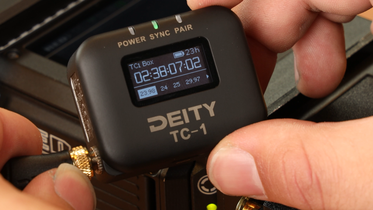 Deity TC-1 time code generator frame rate setting
