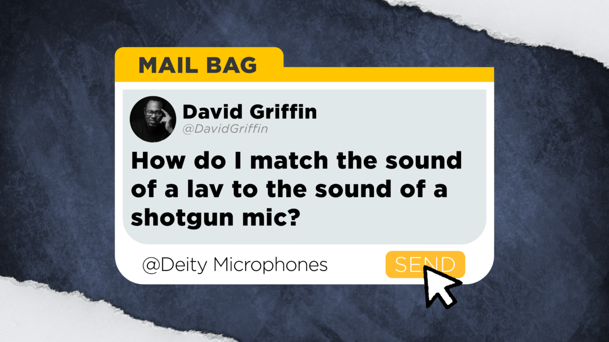 Film question. ow do I match the sound of a lav to the sound of a shotgun mic?  E.G outdoors wide shot that goes into a close-up. The sound is too different. Help.