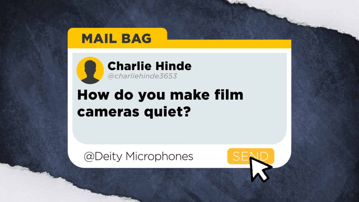 Film question. How do you make film cameras quiet?  Fans on digital cameras are a firmware thing, but the motors on super 16 cameras are very loud.  How do you deal with that?