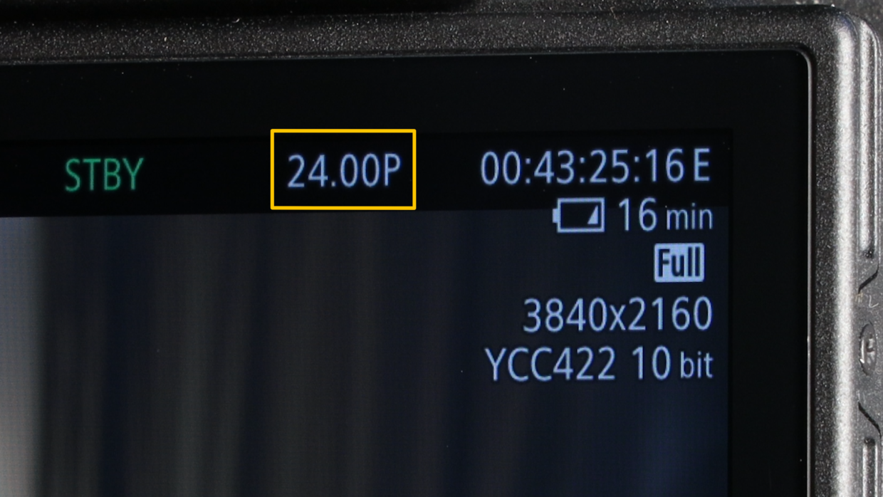 Canon EOS R5 C menu. frame rate