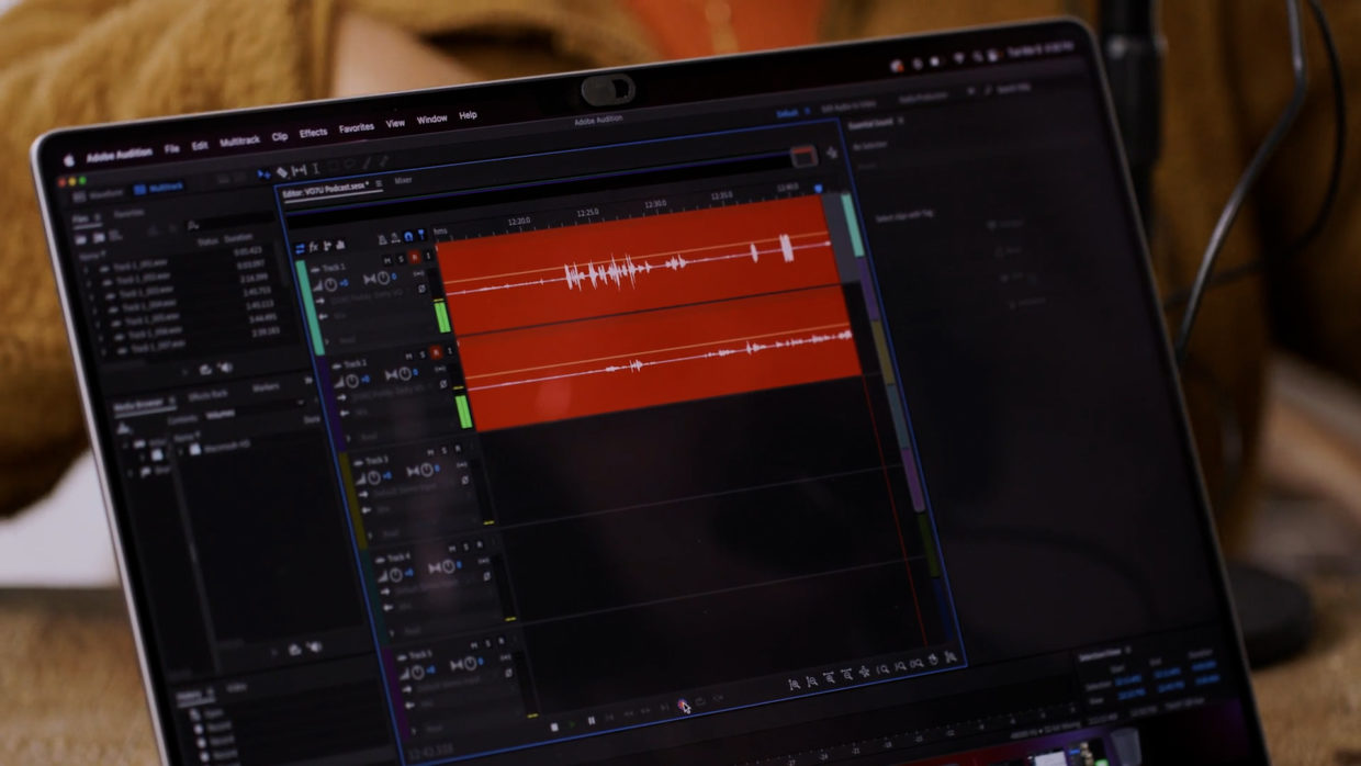 Podcast editing in Adobe Audition