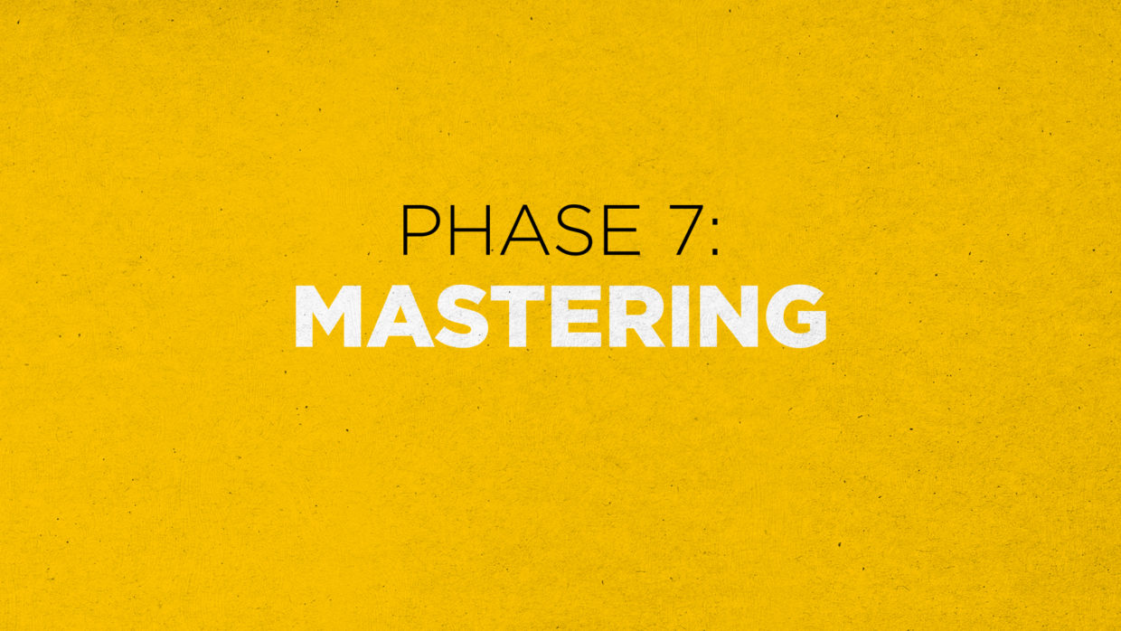editing podcasts. Phase 7: Mastering
