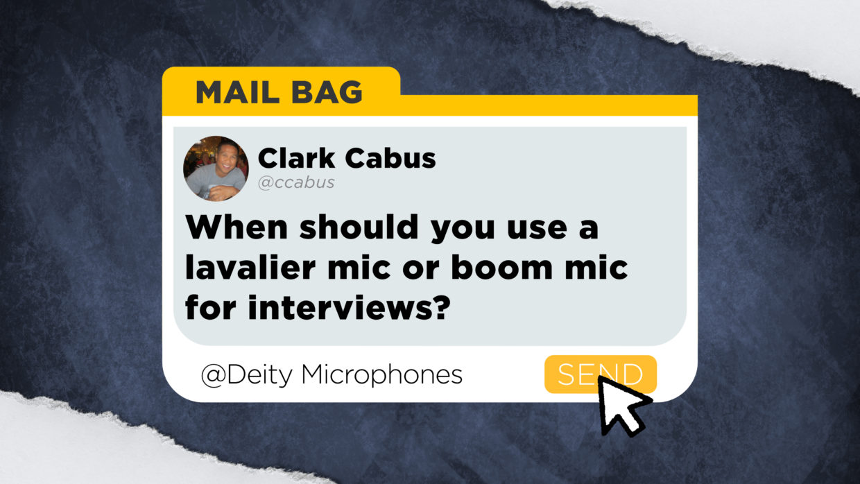 When should you use a Lavalier mic or boom mic for interviews?