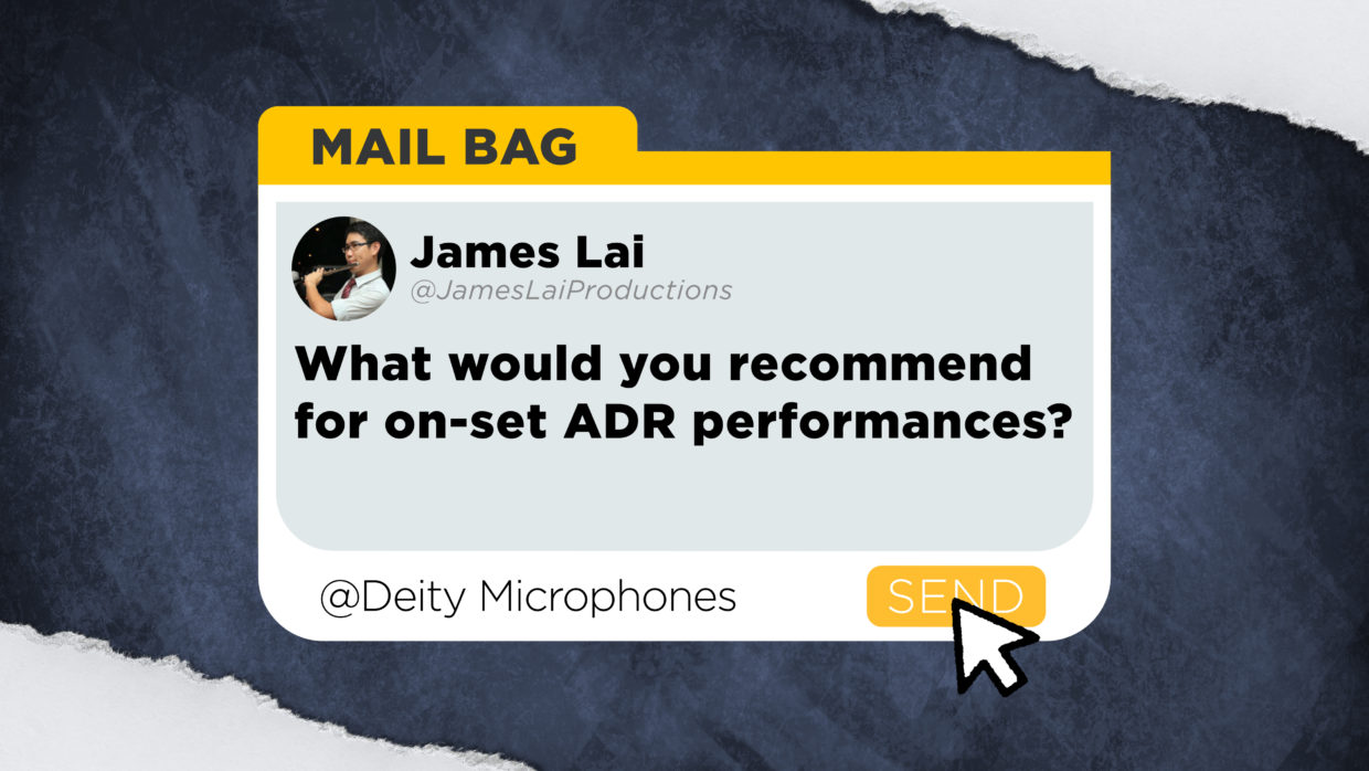 What would you recommend for on-set ADR performances when the actors are unable to make a separate studio date in a controlled environment?