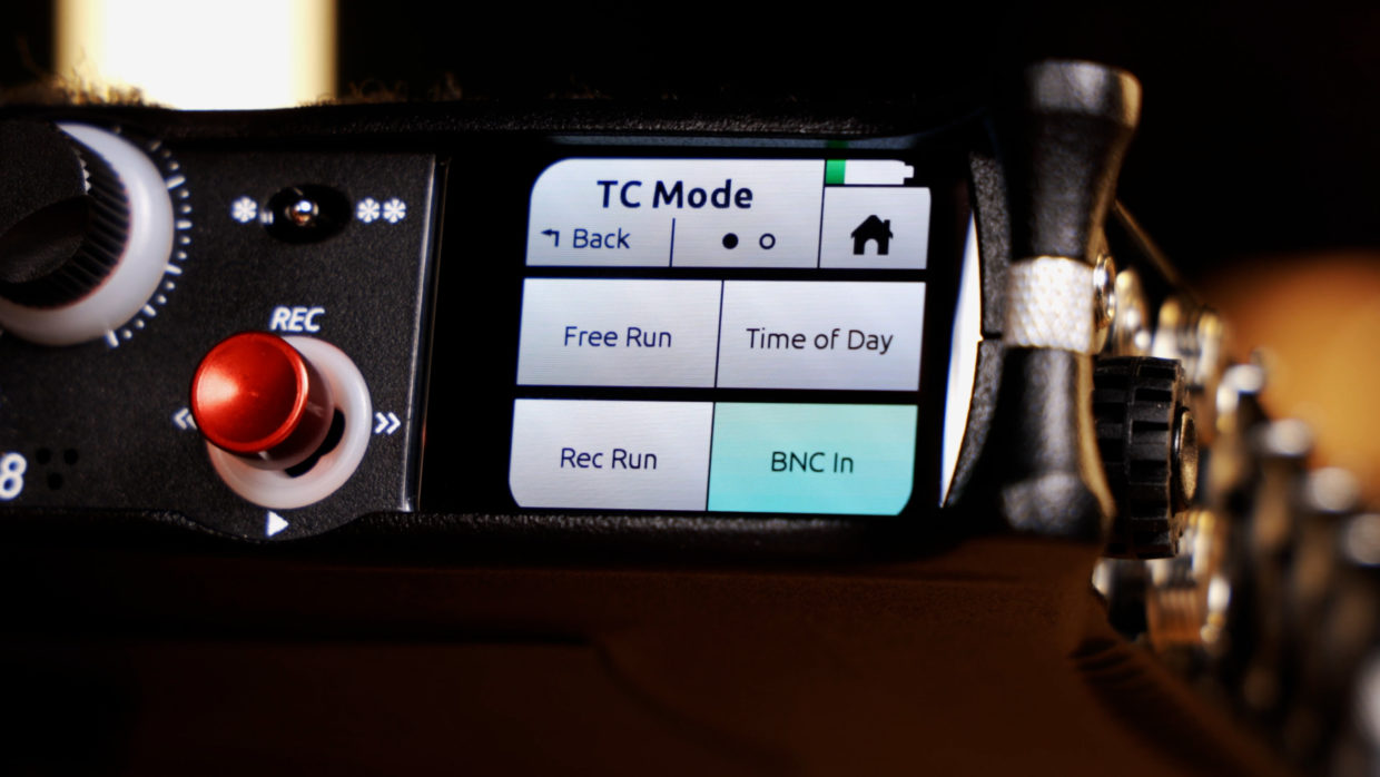 Sound Devices MixPre-10 menu. TC Mode