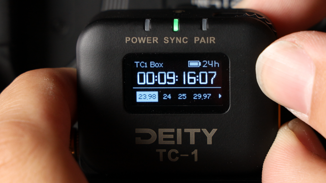 Deity TC-1 available frame rates for timecode