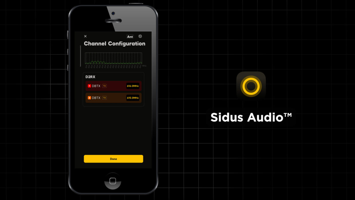 Sidus audio app auto assigning frewquencies