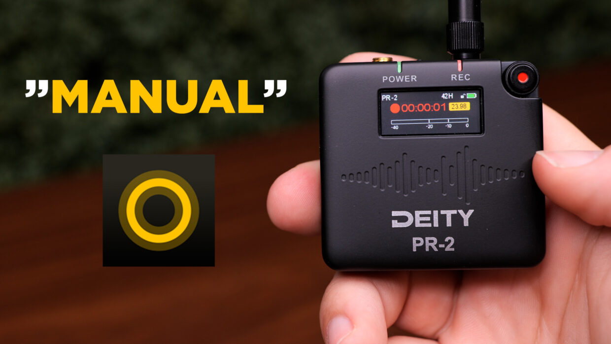 Deity PR-2 Manual recording mode