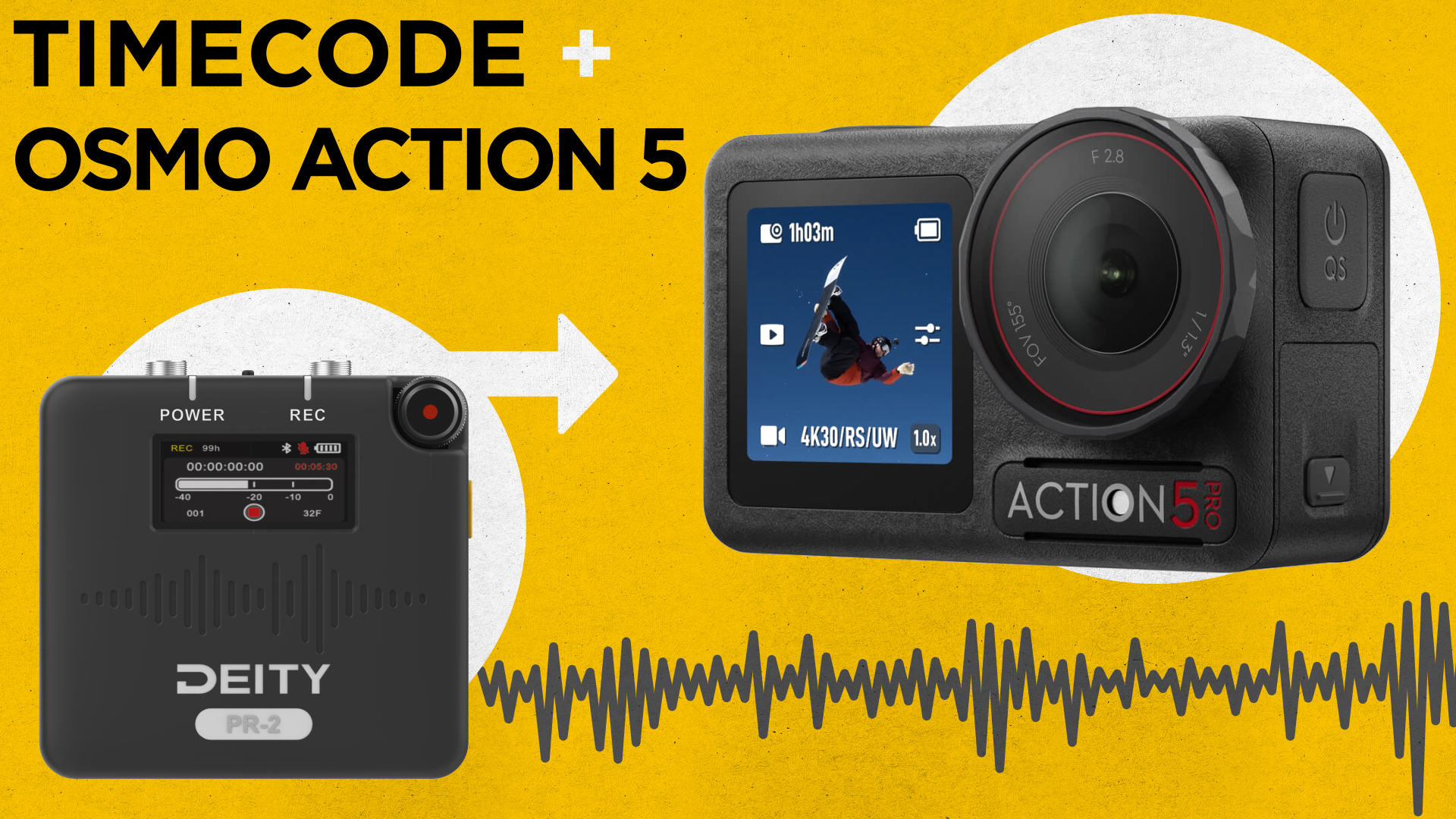 How to set up timecode on your dji osmo action 5 deity microphones