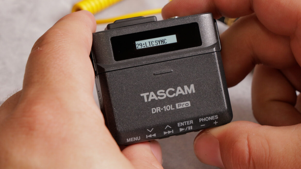 Tascam DR-10L using LTX timecode