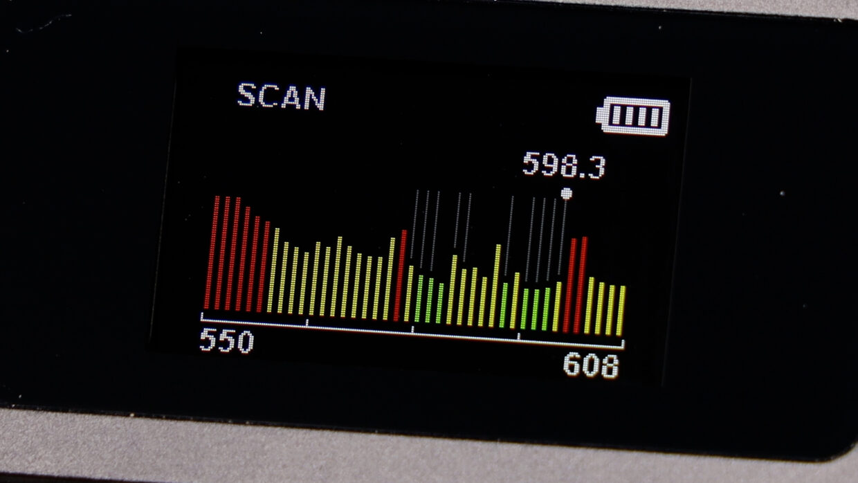 Deity DLTX scan screen